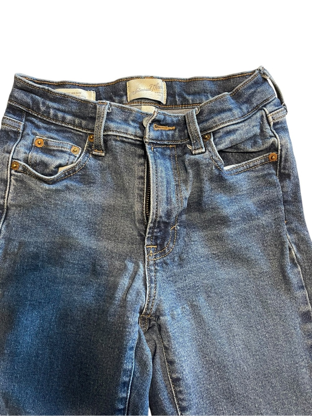 Universal Thread Mid-Rise Slim Blue Denim Jeans - Picture 3 of 5